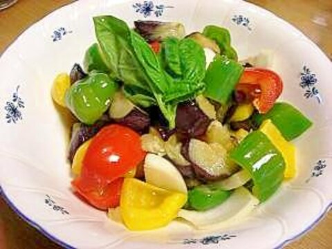 素揚げした夏野菜のサラダ